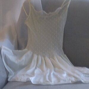 Sexy, white, lace and satin nightie